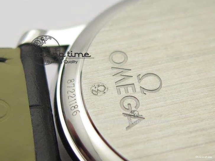 0814 De Ville MK 1:1 Best Edition SS White Dial On Black Leather Asian Seagull T1701 (Sec@6) Sporty 8244